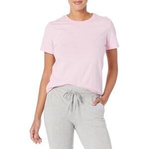 Russell Athletic Women's Solid Basic Short Sleeve Tee Pink Icing Sz XS